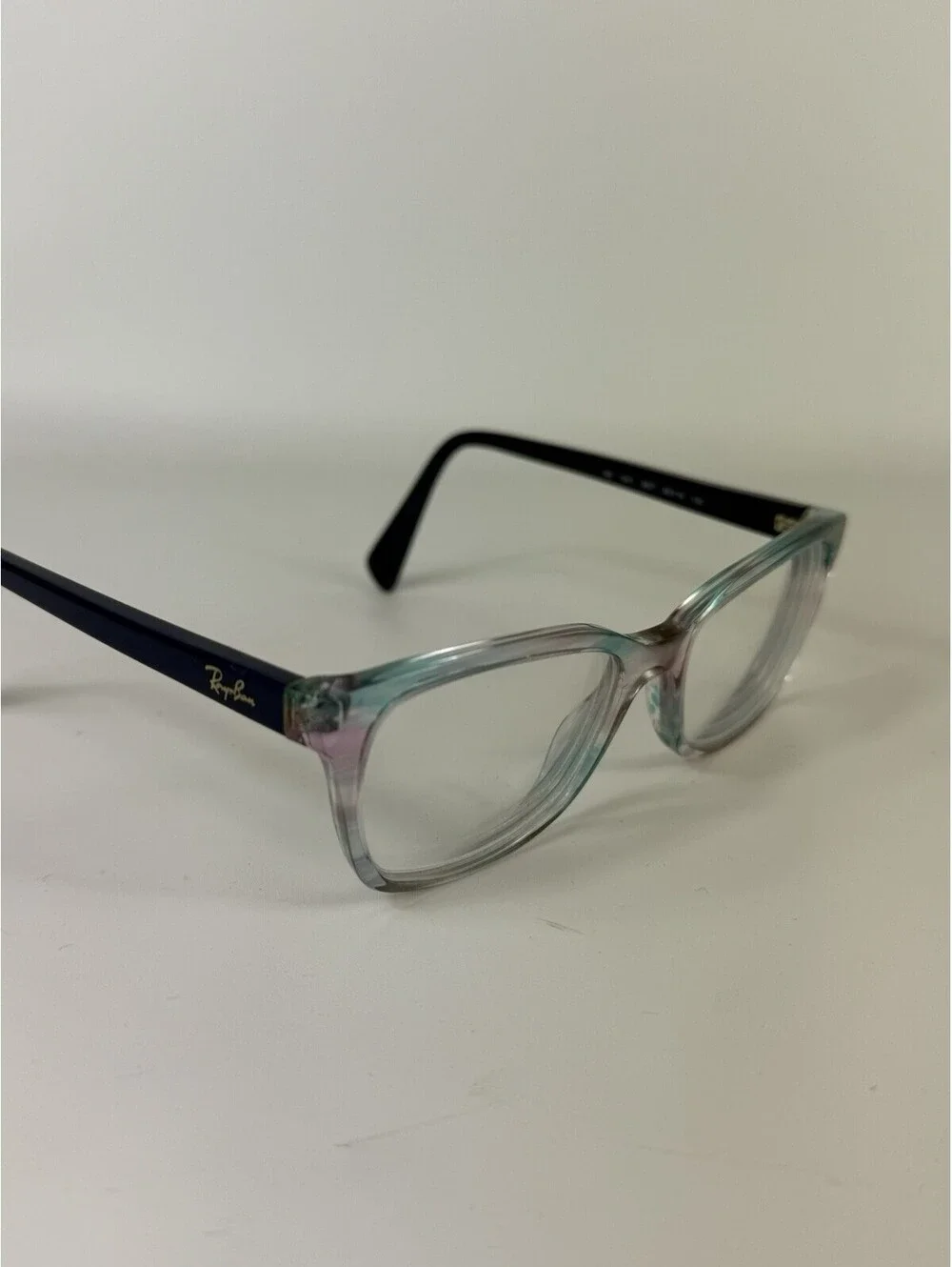 Ray Ban RB1591 3807 Womens Jr Blue & Clear Eyeglasses FRAMES ONLY 48-16-130